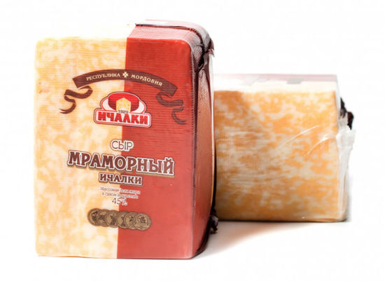Миниатюра Сыр мраморный 45% Ичалки (Мордовия)